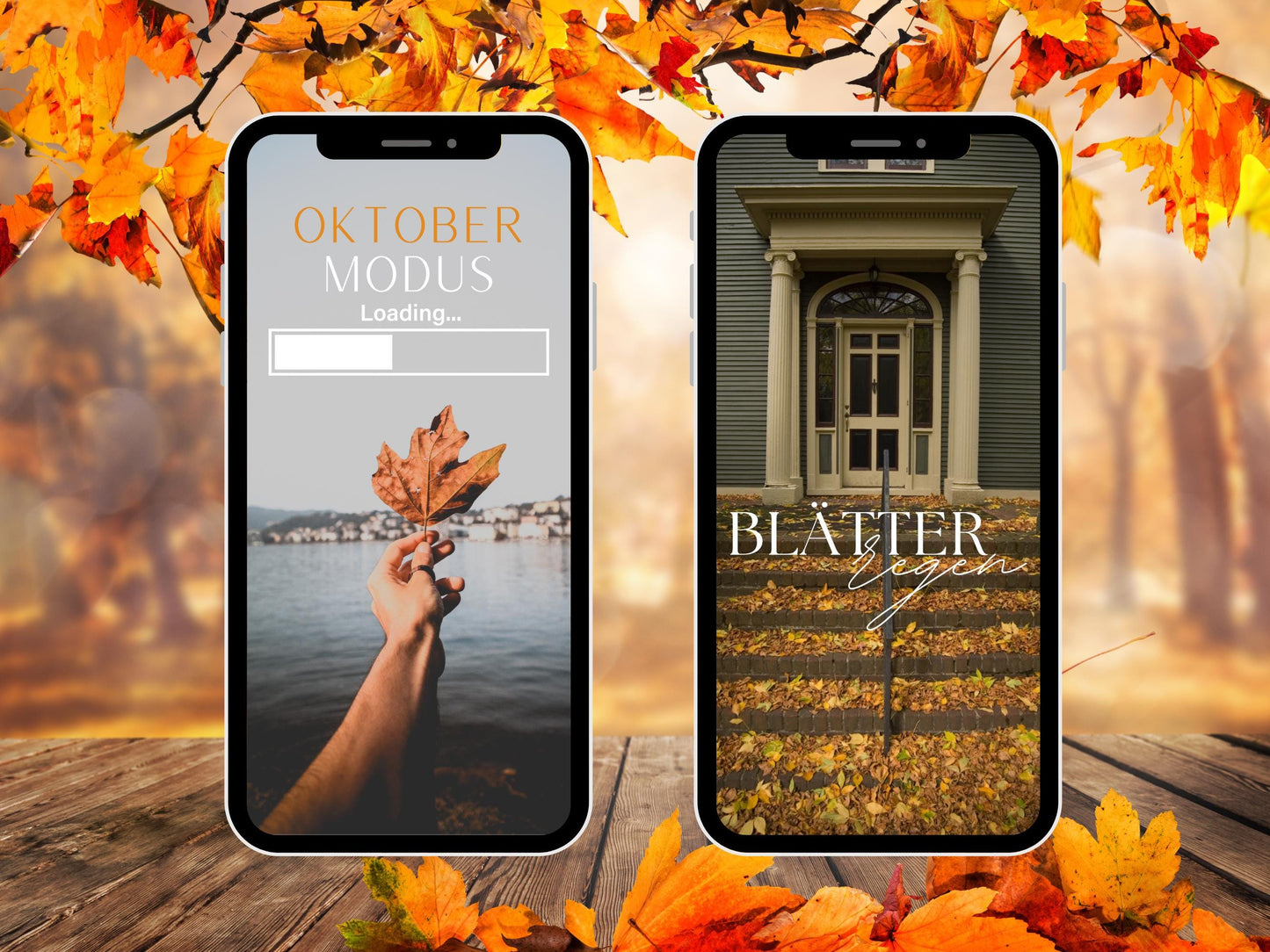 140 Instagram Story Sticker Herbst – Cozy Fall Words PNG – Kalligraphie Storysticker Set – Autumn Vibes für Insta – Jahreszeiten Bundle