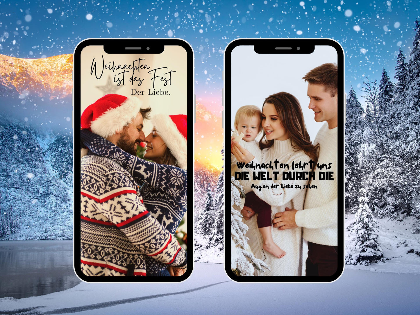160 Instagram Story Sticker Weihnachten – Deutsch | Advent | Winter | Liebe| Home | Storysticker Daily | Basic | Kalligraphie | Sprüche