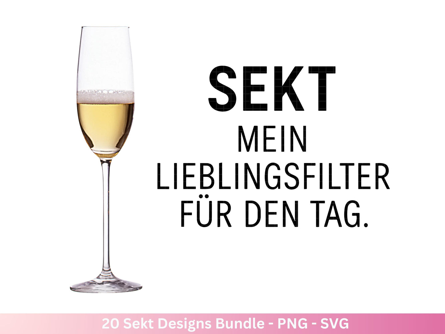 Deutsche Plotterdatei Sekt Sprüche Bundle - Sekt svg - Wein Sprüche Svg - Cricut Svg - Drinks Svg - Alkohol svg - Untersetzer Sprüche