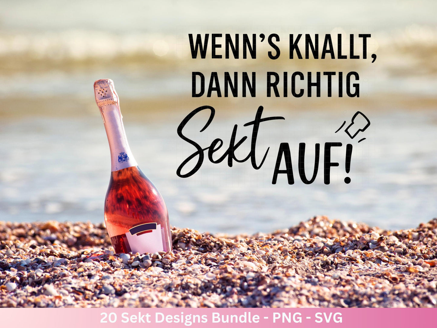 Deutsche Plotterdatei Sekt Sprüche Bundle - Sekt svg - Wein Sprüche Svg - Cricut Svg - Drinks Svg - Alkohol svg - Untersetzer Sprüche