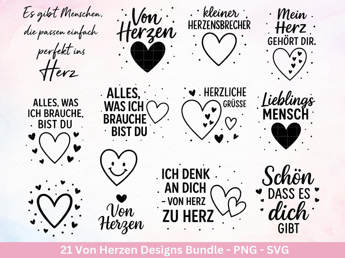 Deutsche Plotterdatei Herzensmensch- Danke Svg - Beste Freundin Svg - Von Herzen svg Cricut - Lieblingsmensch Svg - Geschenk Weihnachten