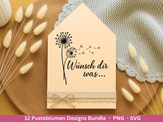 Pusteblumen Plotterdatei - Pusteblumen Svg - Deutsche Sprüche - Motivierende Sprüche Svg -Freundschaft Laserdatei - Liebe Svg - Geburtstag