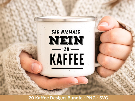 Deutsche Plotterdatei Kaffee - Kaffee svg Bundle - Kaffeetasse svg - Deutsche Sprüche Kaffee - Laserdatei Kaffee - Cricut Svg - Silhouette