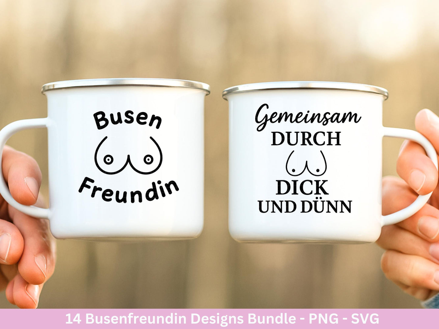 Deutsche Plotterdatei Beste Freundin- Busenfreundin Svg - Geschenk Freundin - Schwester Svg - Freundschaftssprüche - Freundschaft Svg Datei