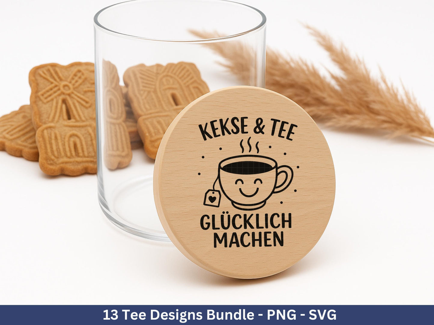 Plotterdatei Tee - Tee Svg Bundle - Teetasse Svg - Deutsche Sprüche Tee - Cricut - Lasercut - Teebeutel - Tee Sprüche Svg - Geschenkset Tee