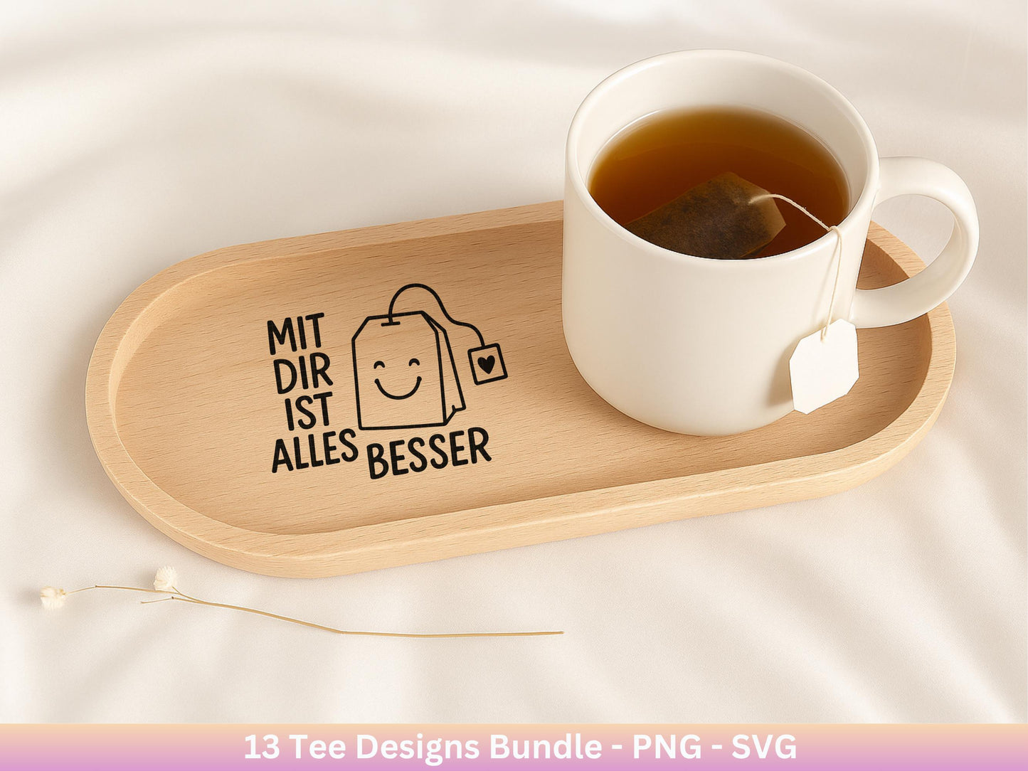 Plotterdatei Tee - Tee Svg Bundle - Teetasse Svg - Deutsche Sprüche Tee - Cricut - Lasercut - Teebeutel - Sprüche Svg - Geschenk Freundin