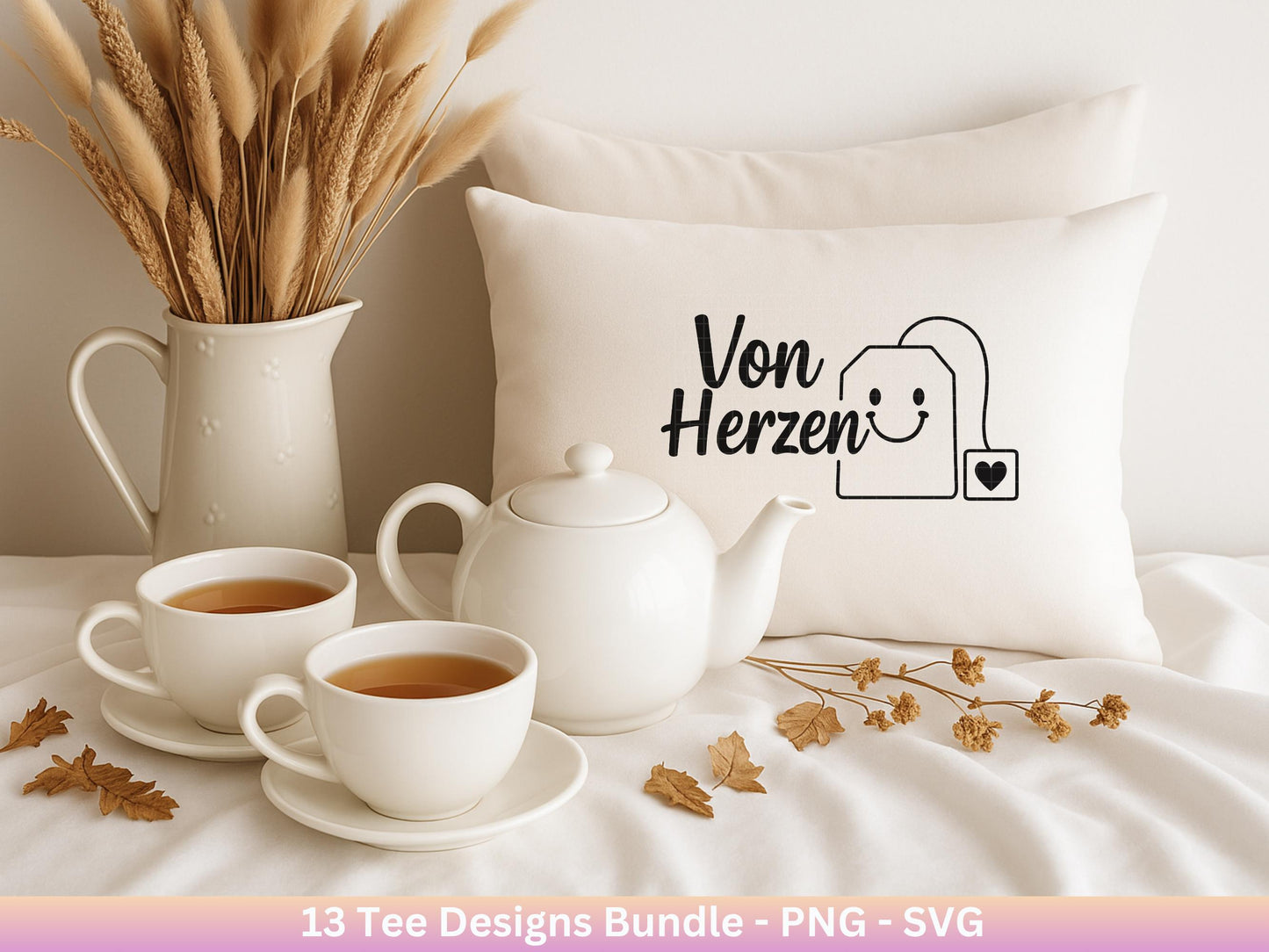 Plotterdatei Tee - Tee Svg Bundle - Teetasse Svg - Deutsche Sprüche Tee - Cricut - Lasercut - Teebeutel - Sprüche Svg - Geschenk Freundin