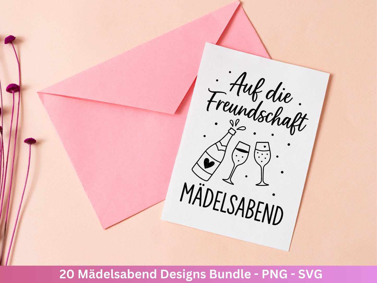Plotterdatei Freundschaft - Party svg - Mädelsabend Svg - Sprüche Svg Girls Night - Geschenk Freundin - Sekt Svg - Untersetzer - Geburtstag