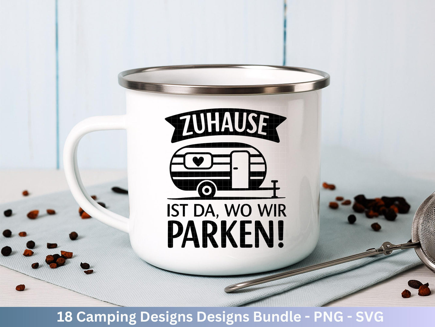 Plotterdatei Camping SVG – Wohnwagen Sprüche – Camper Laserdatei – Wohnmobil SVG – Zuhause Deko – Geschenkidee Camping - Svg Datei Sprüche