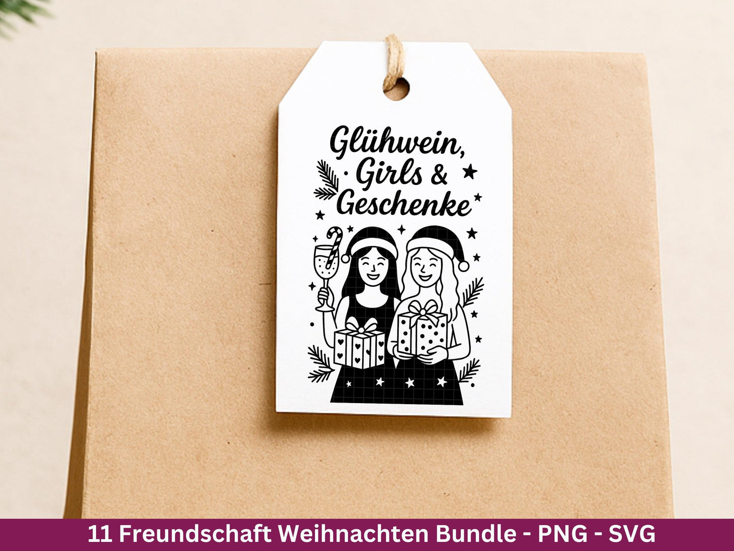 Plotterdatei Glühwein Sprüche Freundschaft – Weihnachten SVG – Glühwein Schriftzüge – Laserdatei Sprüche – Cricut Svg - Geschenk Weihnachten