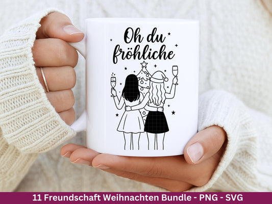 Plotterdatei Glühwein Sprüche Freundschaft – Weihnachten SVG – Glühwein Schriftzüge – Laserdatei Sprüche – Cricut Svg - Geschenk Weihnachten