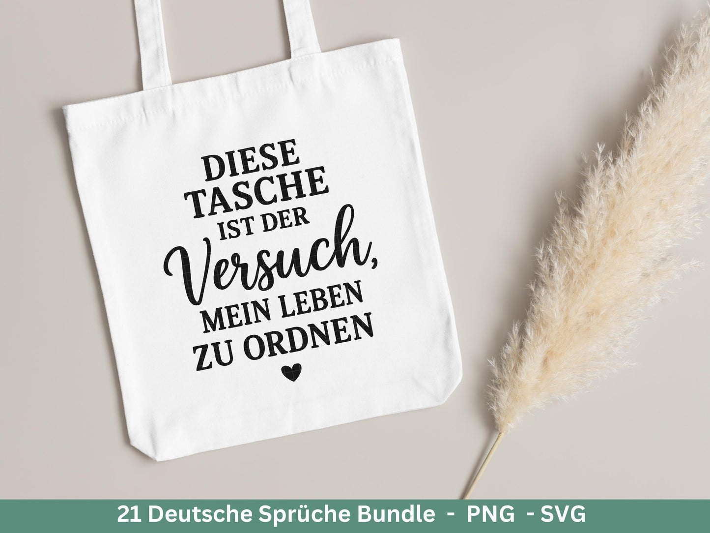 Deutsche Sprüche für Beutel Plotterdatei - Taschensprüche svg - Jutetasche plotten svg - Cricut Silhouette - Tassensprüche Svg - Geschenk