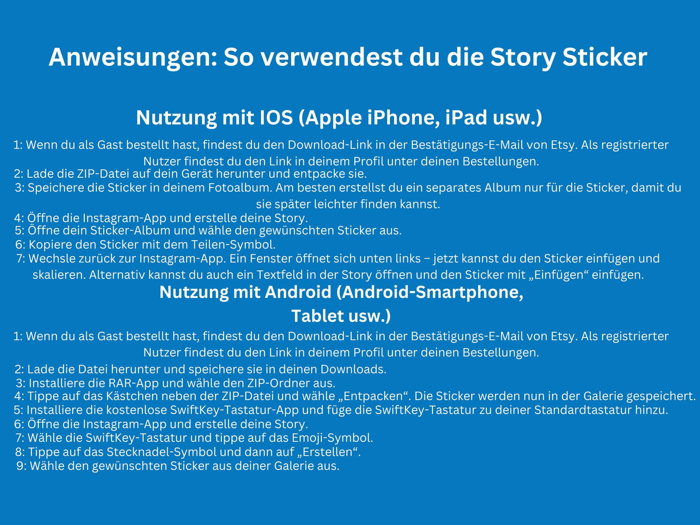 140 Instagram Story Sticker Sommer – Urlaubssticker für Insta Stories – Strand – Pool - Strand Sprüche – Sommer Content Creator Bundle Daily