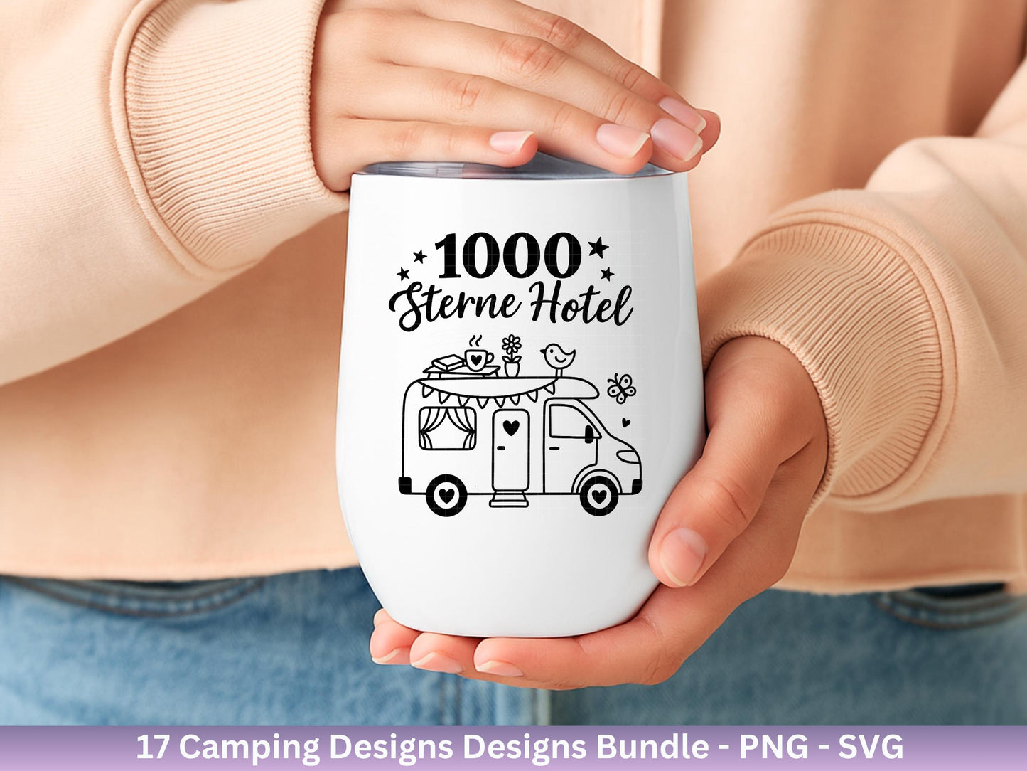 Deutsche Plotterdatei Camping Svg Wohnwagen Svg , Plotterdatei Camper, Camping Sprüche , Camping Wohnmobil , Laserdatei Zuhause Svg - Camper
