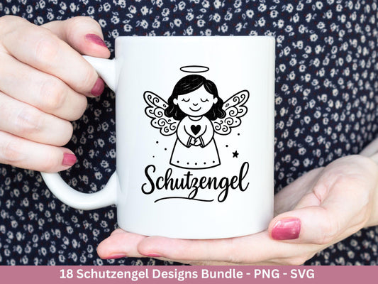 Plotterdatei Schutzengel - Engel svg - Deutsche Sprüche - Laserdatei Schutzengel - Schutzengel Sprüche - Schutzengel svg - Cricut Svg Datei