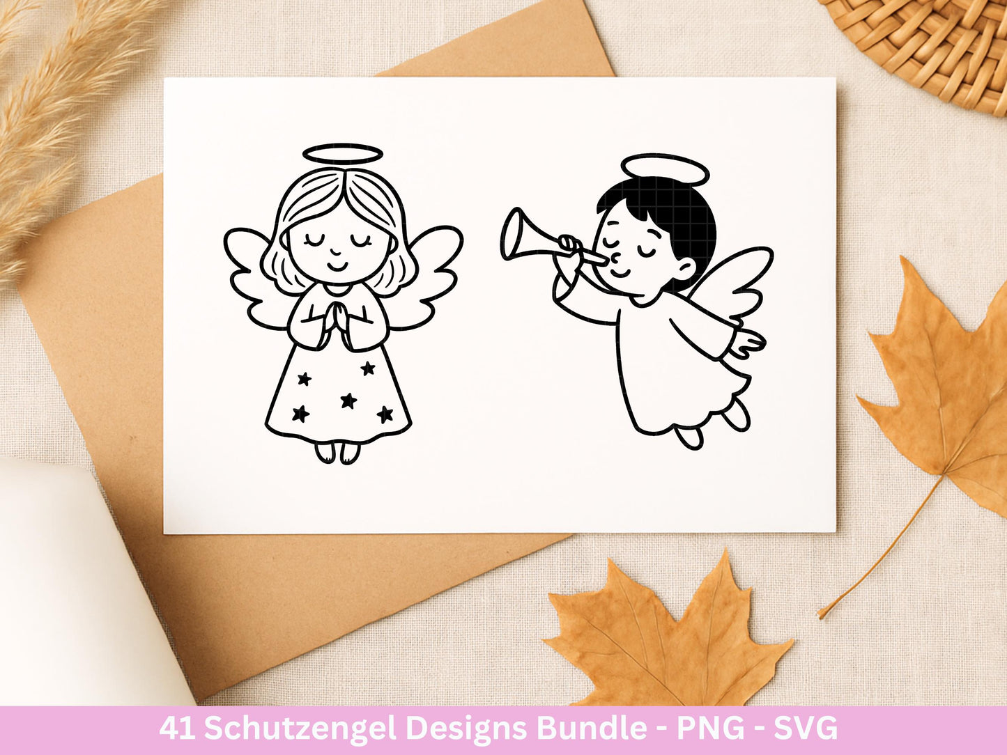 Plotterdatei Schutzengel - Engel Svg - Laser Cut Engel - Laserdatei Schutzengel Svg - Engel Schablonen Svg - Cricut Svg - Weihnachten Svg