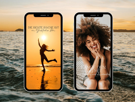 120 Instagram Story Sticker Tagessprüche – Schönen Tag, Abend & Wochenende – PNGs für Insta Stories – Positive Sprüche Basic Deutsch Insta