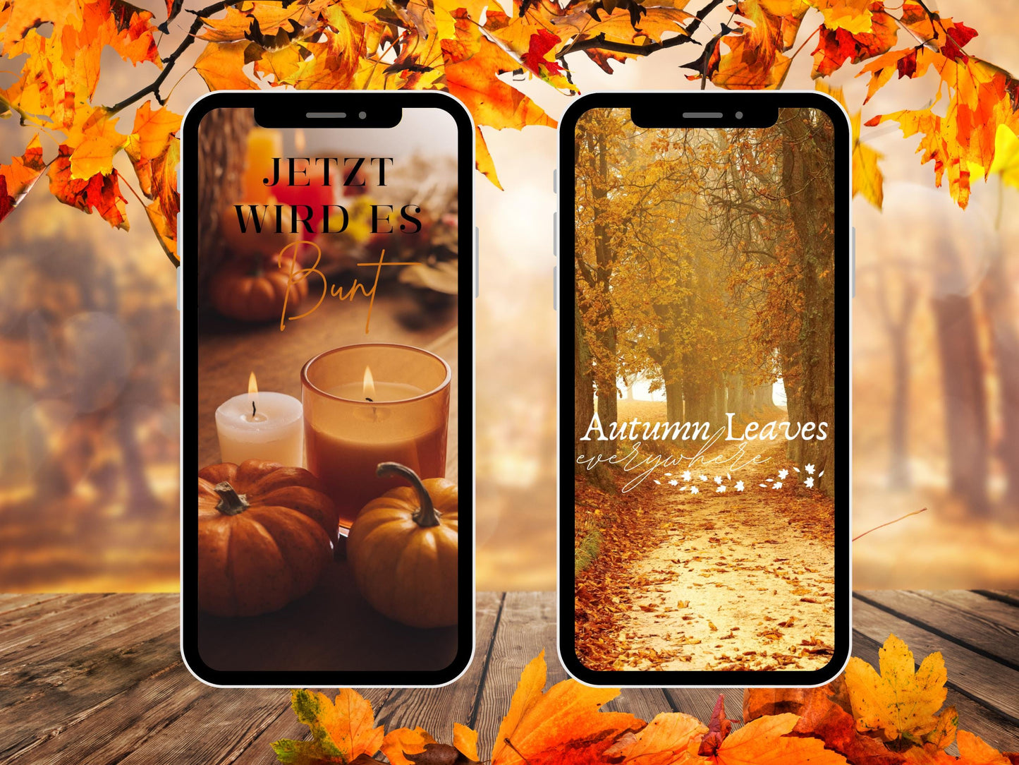 140 Instagram Story Sticker Herbst – Cozy Fall Words PNG – Kalligraphie Storysticker Set – Autumn Vibes für Insta – Jahreszeiten Bundle