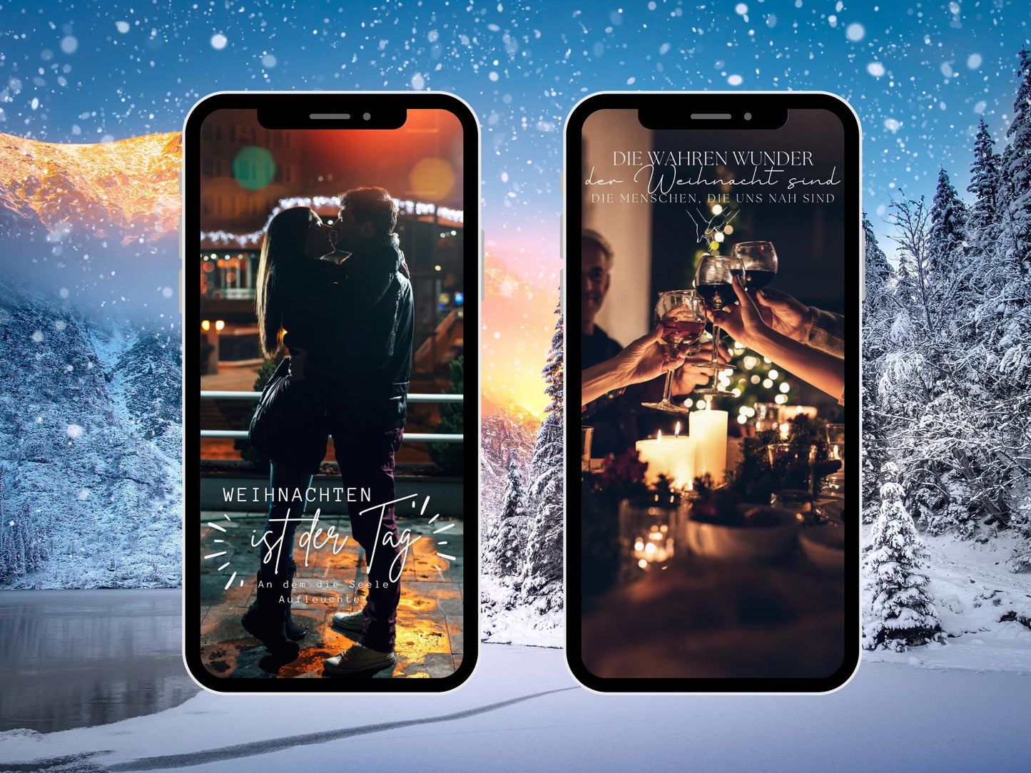 160 Instagram Story Sticker Weihnachten – Deutsch | Advent | Winter | Liebe| Home | Storysticker Daily | Basic | Kalligraphie | Sprüche