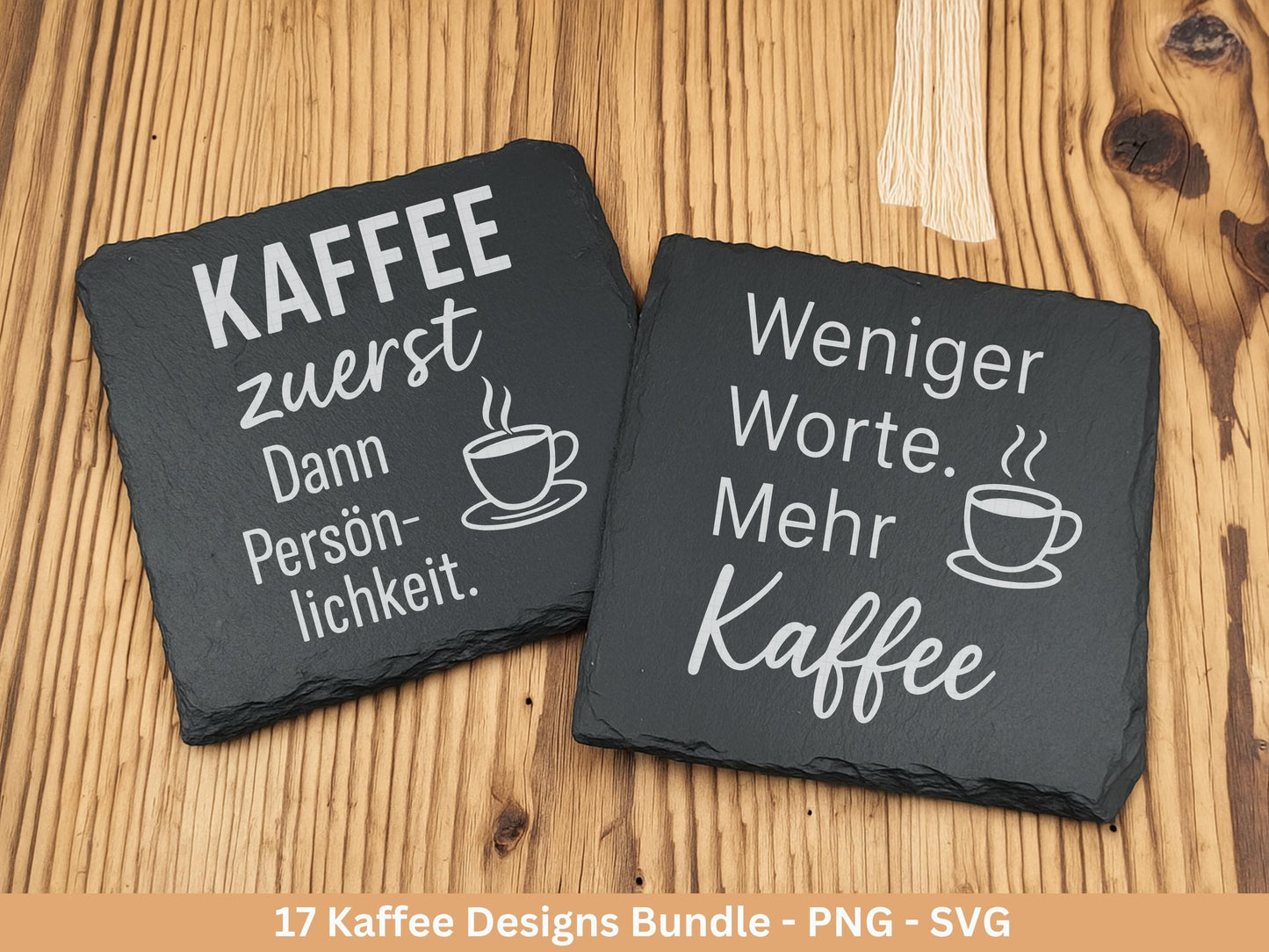 Deutsche Plotterdatei Kaffee - Kaffee svg Bundle - Kaffeetasse svg - Deutsche Sprüche Kaffee - Laserdatei Kaffee - Cricut Svg - Untersetzer