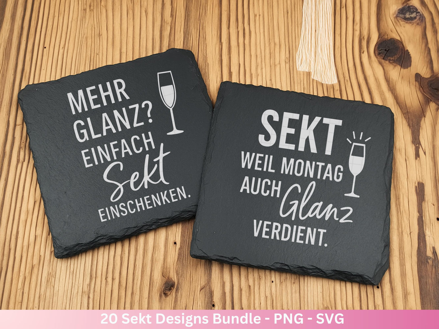 Deutsche Plotterdatei Sekt Sprüche Bundle - Sekt svg - Wein Sprüche Svg - Cricut Svg - Drinks Svg - Alkohol svg - Untersetzer Sprüche