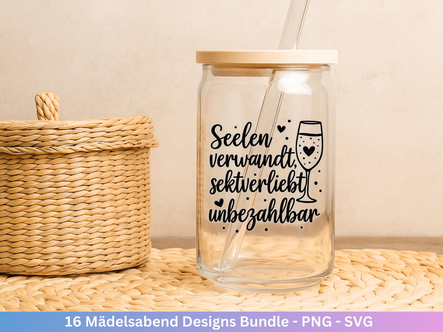 Plotterdatei Freundschaft - Party svg - Mädelsabend Svg - Sprüche Svg Girls Night - Geschenk Freundin - Sekt Svg - Untersetzer - Geburtstag