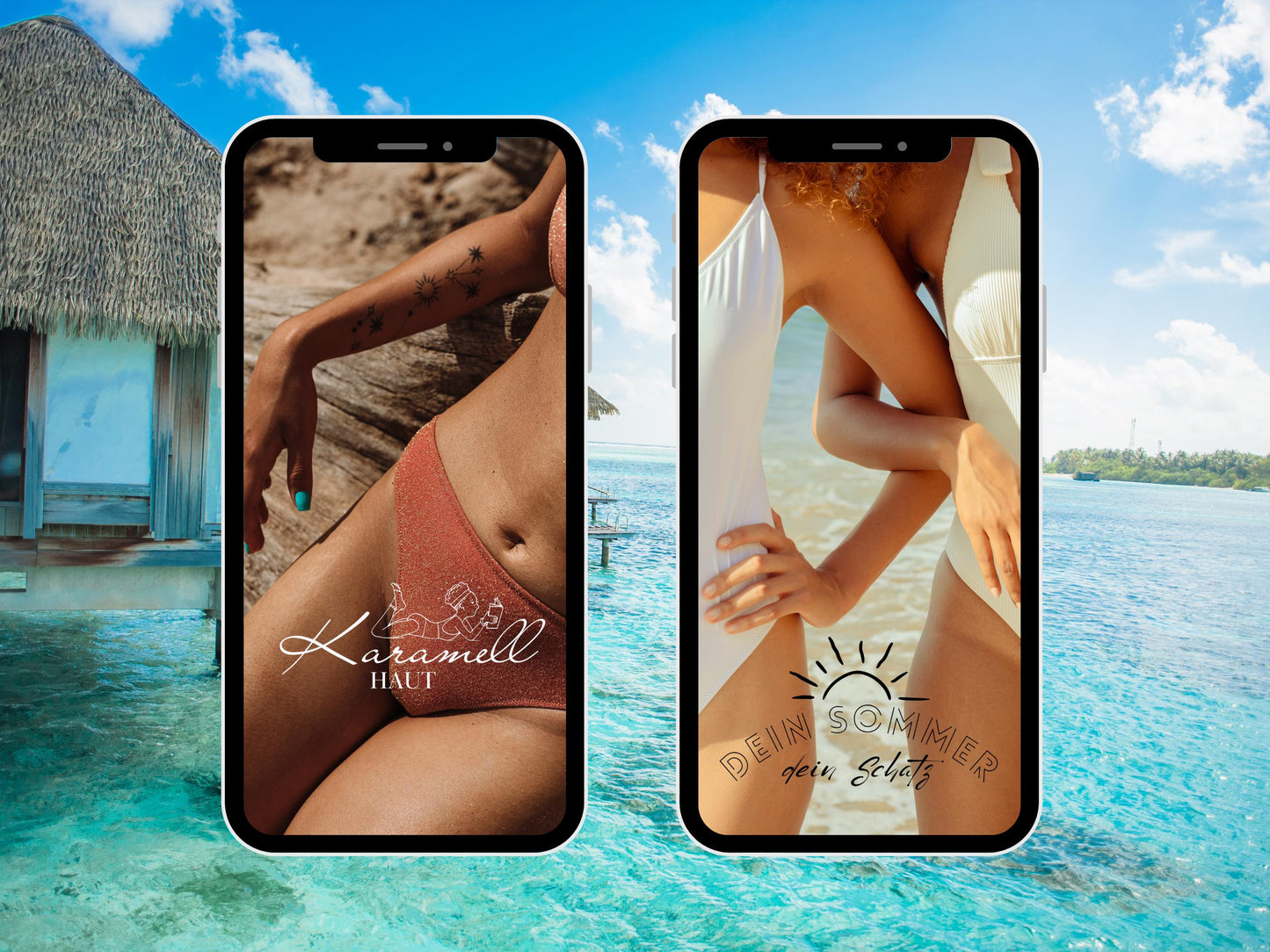 140 Instagram Story Sticker Sommer – Urlaubssticker für Insta Stories – Strand – Pool - Strand Sprüche – Sommer Content Creator Bundle Daily