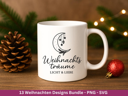 Plotterdatei Weihnachten SVG – Deutsche Schriftzüge & Sprüche – Winter Deko Datei – Laserdatei Weihnachten – Cricut Home SVG Datei Geschenk