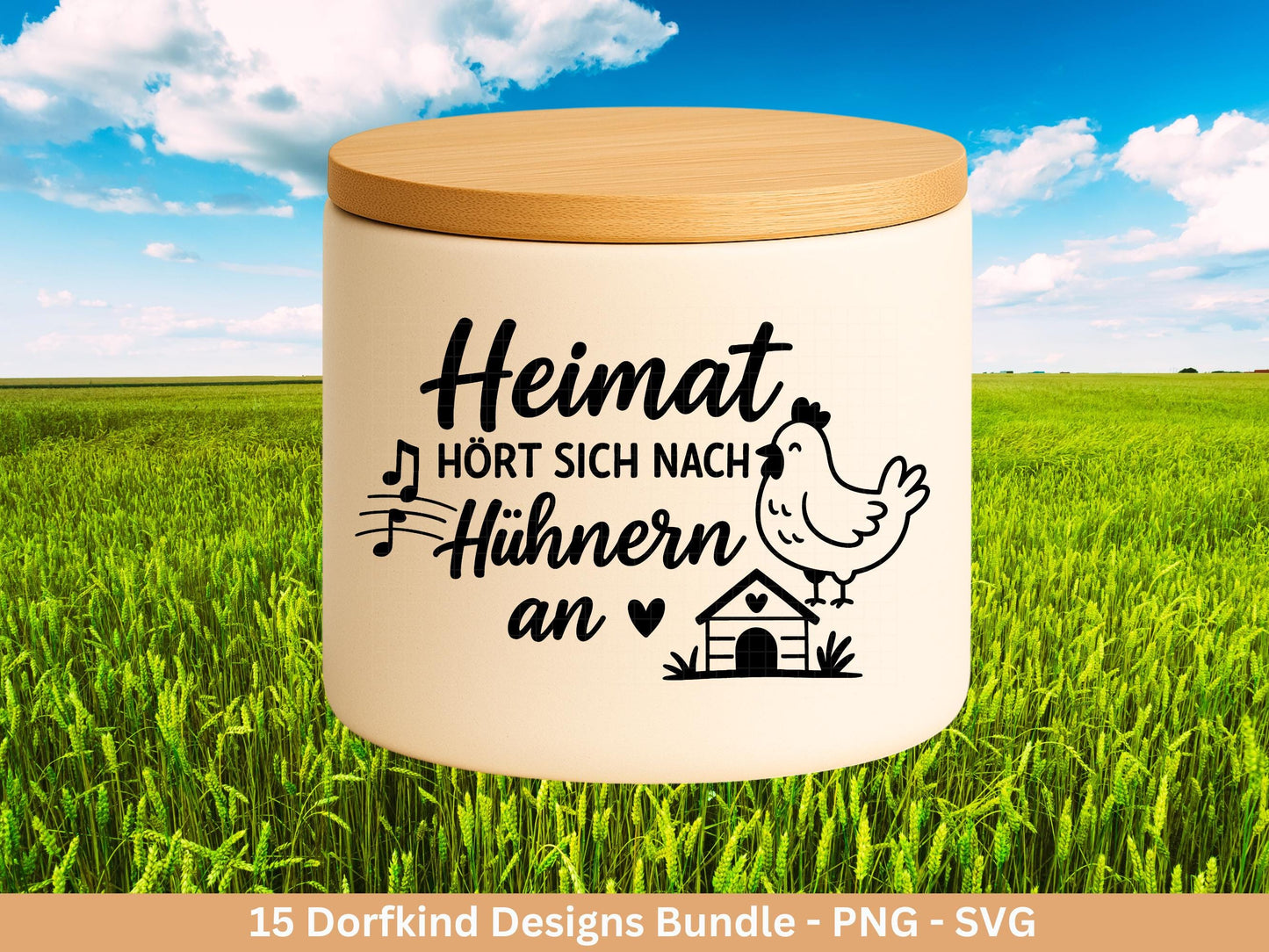 Deutsche Plotterdatei Dorf - Dorfkind und stolz drauf - Bauernhof svg - Traktor svg - Cricut Silhouette - Dorfliebe Zitate - Dorfleben svg