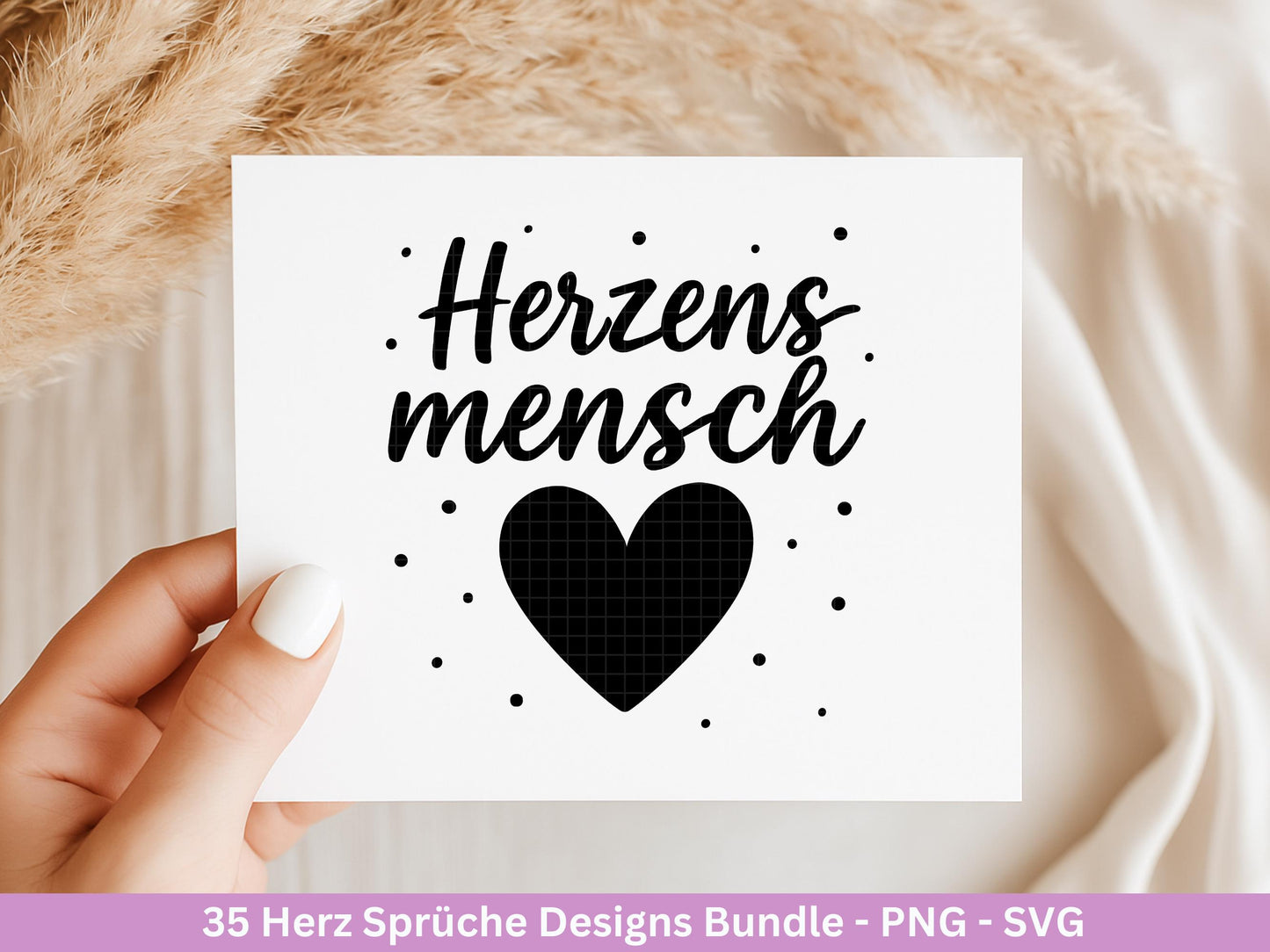 Deutsche Plotterdatei Herzensmensch- Danke Svg - Beste Freundin Svg - Von Herzen svg Cricut - Lieblingsmensch Svg - Geschenk Weihnachten