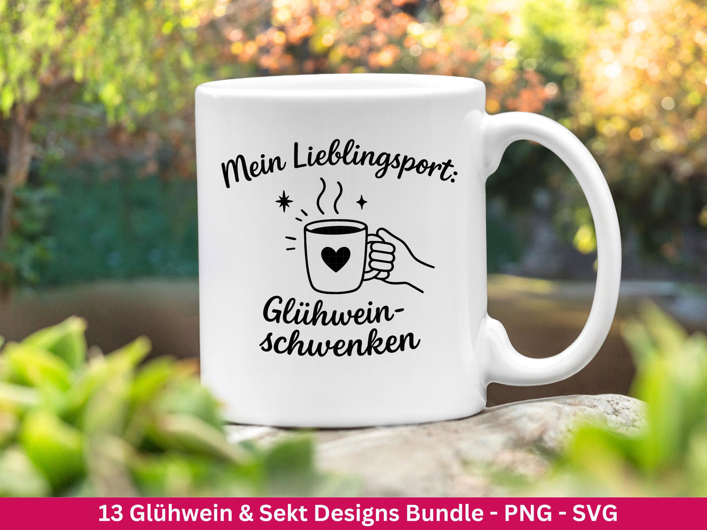 Plotterdatei Glühwein Sprüche – Sekt Svg - Weihnachten SVG – Glühwein Schriftzüge – Laserdatei Sprüche – Cricut Svg - Einhorn Svg - Geschenk