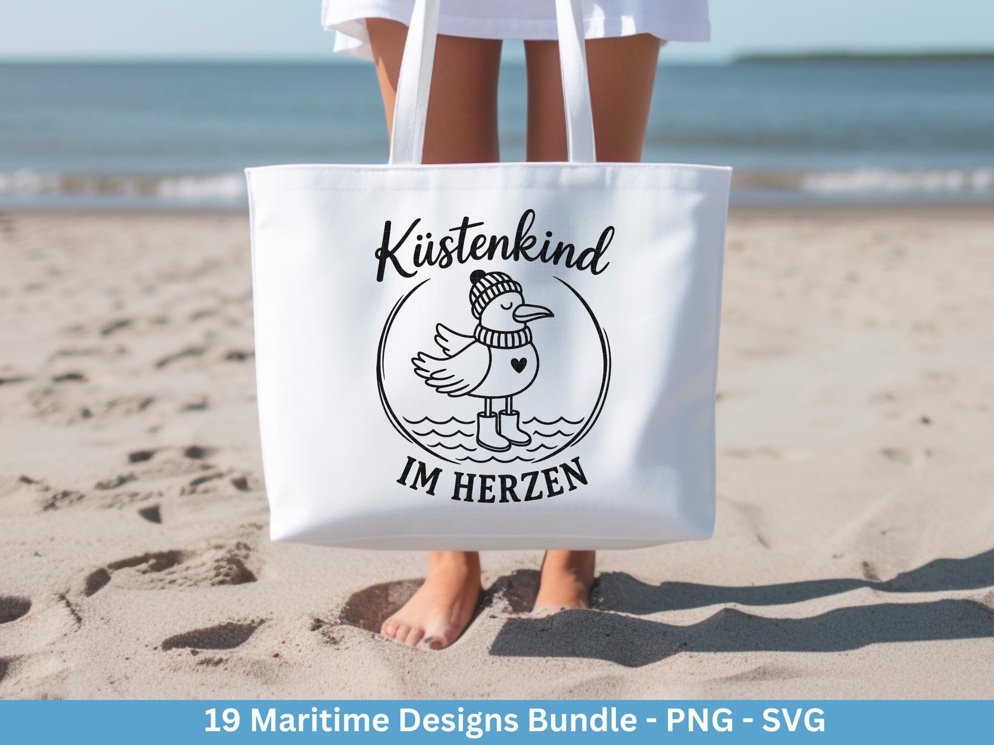 Plotterdatei Maritim - Moin Svg - Maritim Svg - Leuchtturm Svg - Möwen Svg - Nordsee & Ostsee - Laserdatei Möwe - Deutsche Sprüche Svg Datei