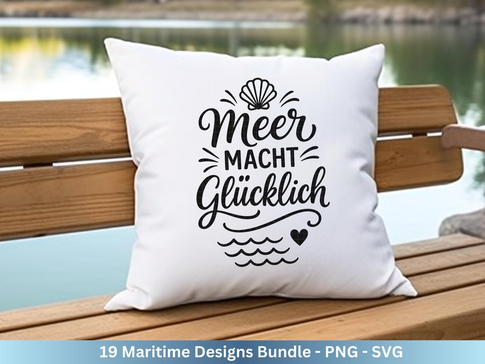 Plotterdatei Maritim - Moin Svg - Maritim Svg - Leuchtturm Svg - Möwen Svg - Nordsee & Ostsee - Laserdatei Möwe - Deutsche Sprüche Svg Datei