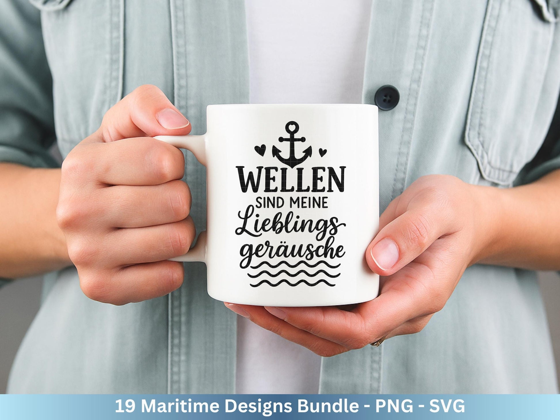 Plotterdatei Maritim - Moin Svg - Maritim Svg - Leuchtturm Svg - Möwen Svg - Nordsee & Ostsee - Laserdatei Möwe - Deutsche Sprüche Svg Datei