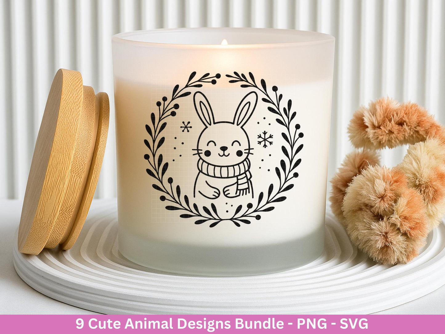 Plotterdatei Tiere - Kränze SVG Bundle - Lorbeerkranz Monogramm - Blumenkranz Svg - Weihnachten Svg - Fuchs Svg - Lasercut Cricut Svg Datei