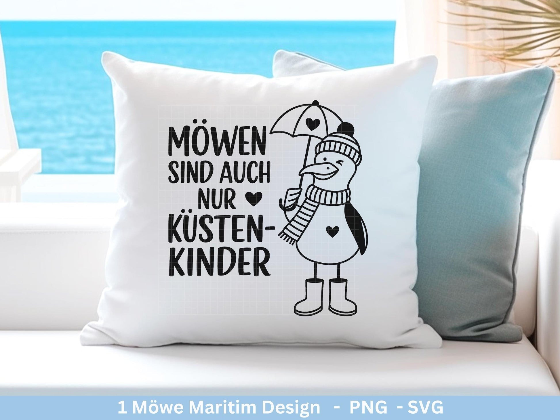 Deutsche Moin Plotterdatei - Maritim svg - Nautical Clipart - Möwe svg - Küstenliebe Svg - Cricut SVG - Laserdatei Möwe - Moin SVG - Anker