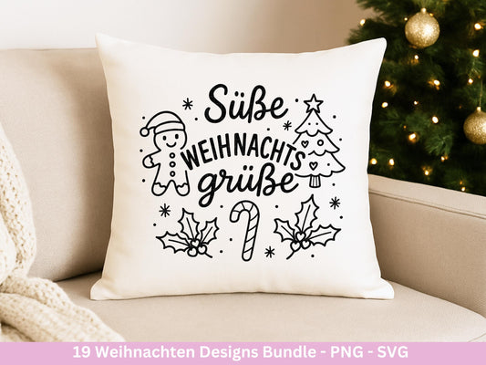 Plotterdatei Weihnachten – Deutsche Sprüche Schriftzüge – Winter Svg – Weihnachtshäuser Svg – Cricut -Frohes Fest - Geschenk Weihnachten Svg
