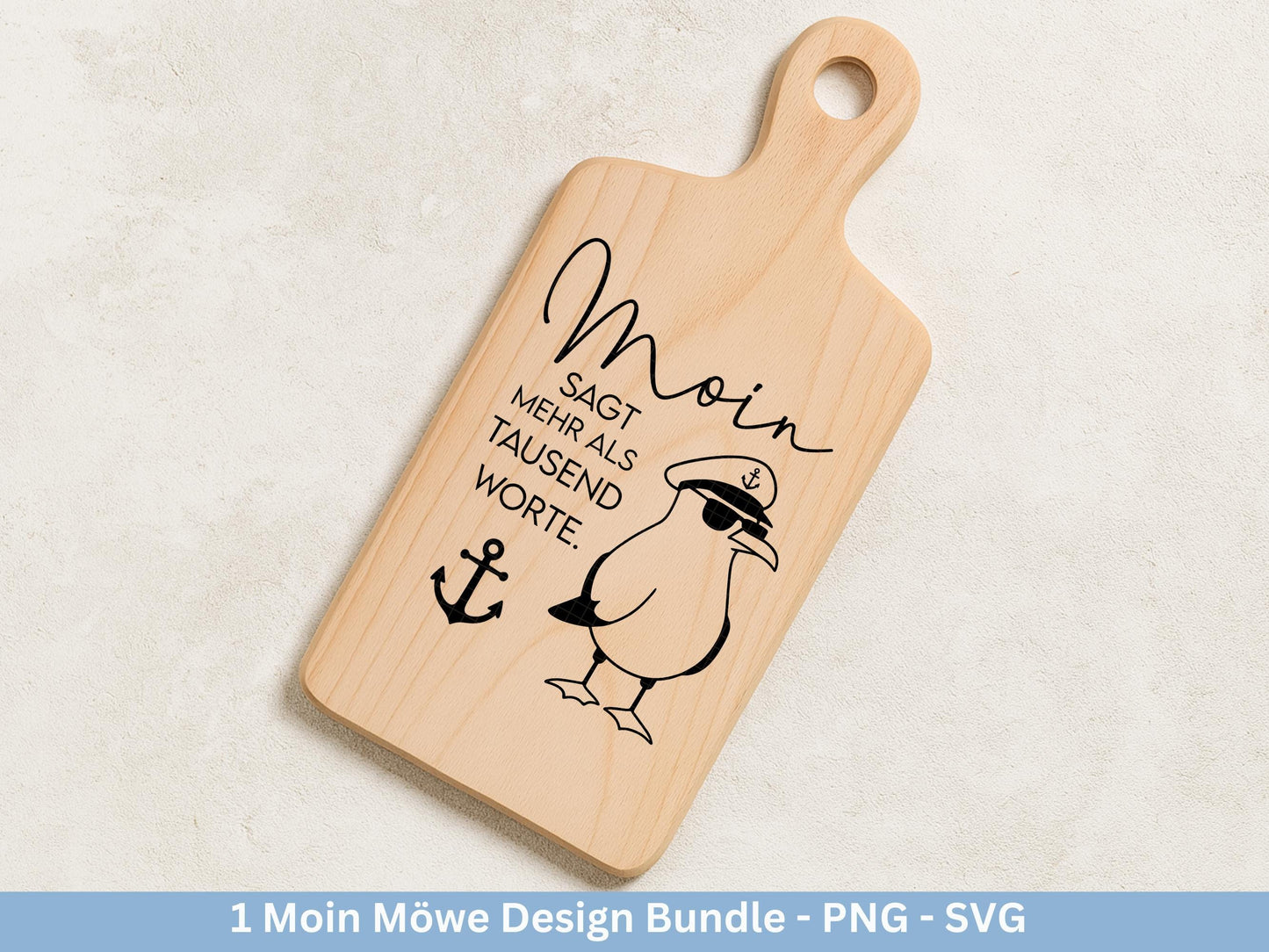 Deutsche Moin Plotterdatei - Maritim svg - Nautical Clipart - Möwen svg - Wilkommen im Norden svg - Cricut SVG - Laserdatei Möwe - Moin SVG
