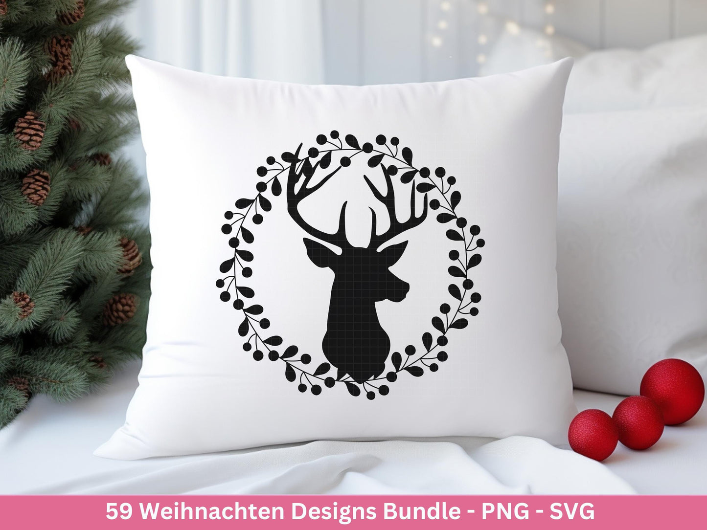 Plotterdatei Weihnachten Svg , Weihnachtshäuser Svg - Weihnachten Laserdatei - Home Svg - Cricut Svg - Weihnachten deutsch - Weihnachtsdeko