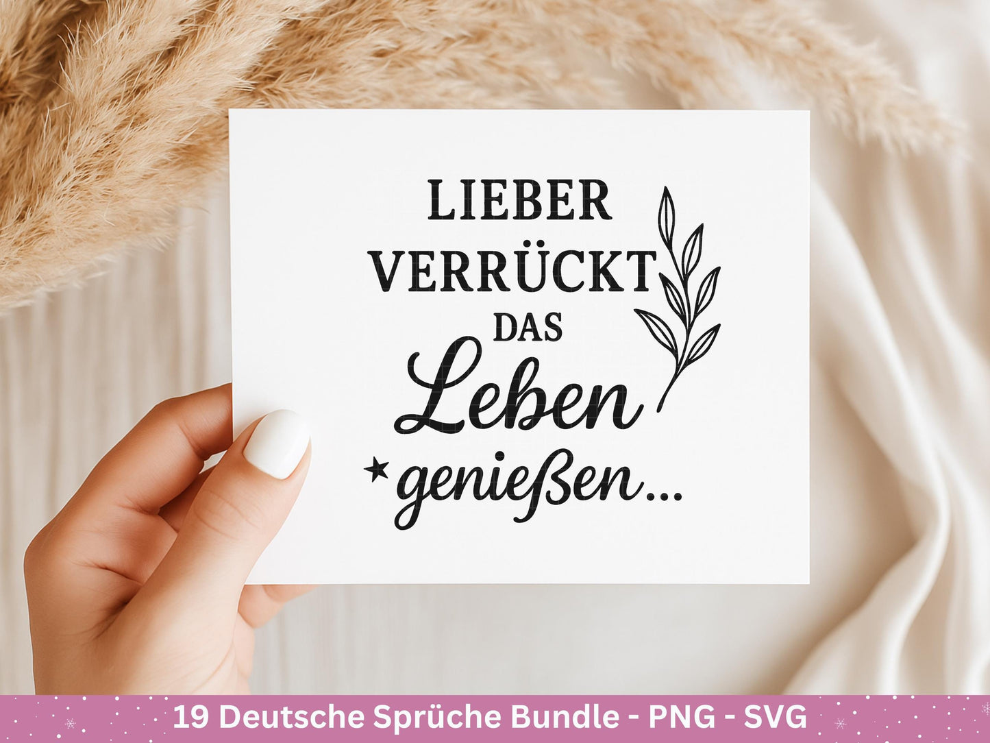Deutsche Sprüche Plotterdatei - Positive Sprüche Svg - Laserdatei Sprüche - Inspirierende Zitate - Positive Sprüche Svg - Geschenk Freundin
