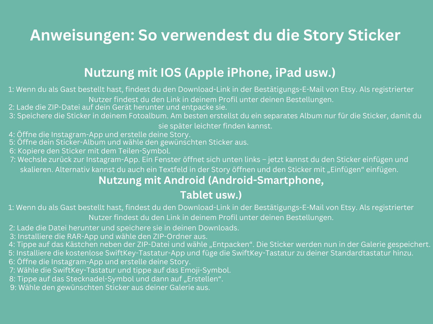 140 Instagram Story Sticker Sommer – Urlaubssticker für Insta Stories – Strand – Pool - Strand Sprüche – Sommer Content Creator Bundle Daily