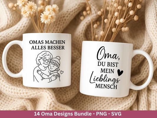 Plotterdatei Oma - Großmutter - Oma svg - Deutsche Sprüche Svg - Familie Svg - Cricut svg - Laserdatei Oma - Geschenk Oma - Muttertag Oma