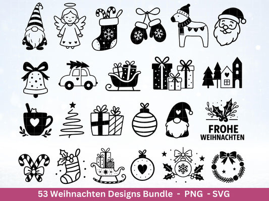 Plotterdatei Weihnachten - Frohe Weihnachten svg- Weihnachten deutsch - Silhouette Cricut - Weihnachtshäuser svg - Weihnachtsdeko Geschenk