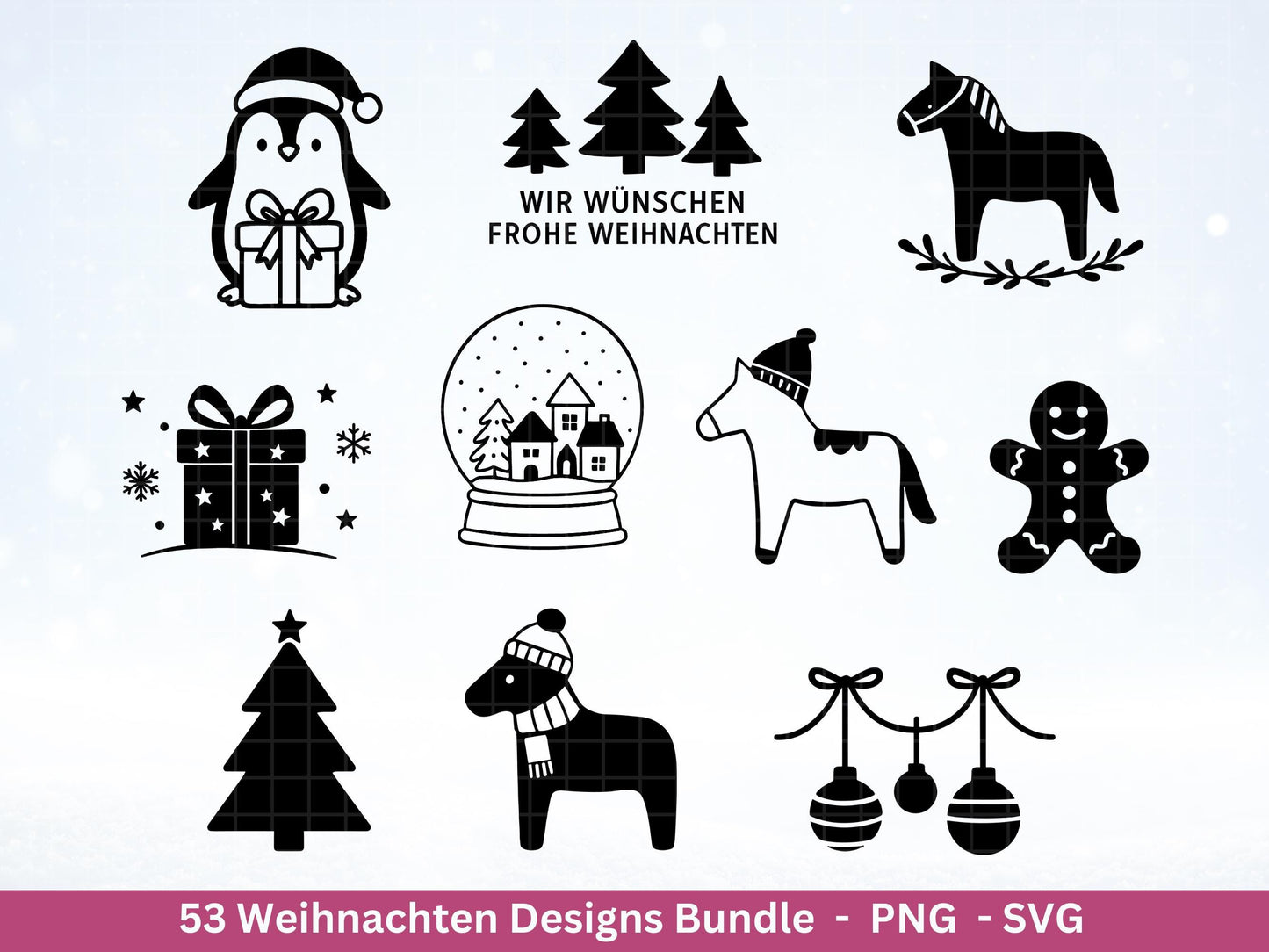 Plotterdatei Weihnachten - Frohe Weihnachten svg- Weihnachten deutsch - Silhouette Cricut - Weihnachtshäuser svg - Weihnachtsdeko Geschenk