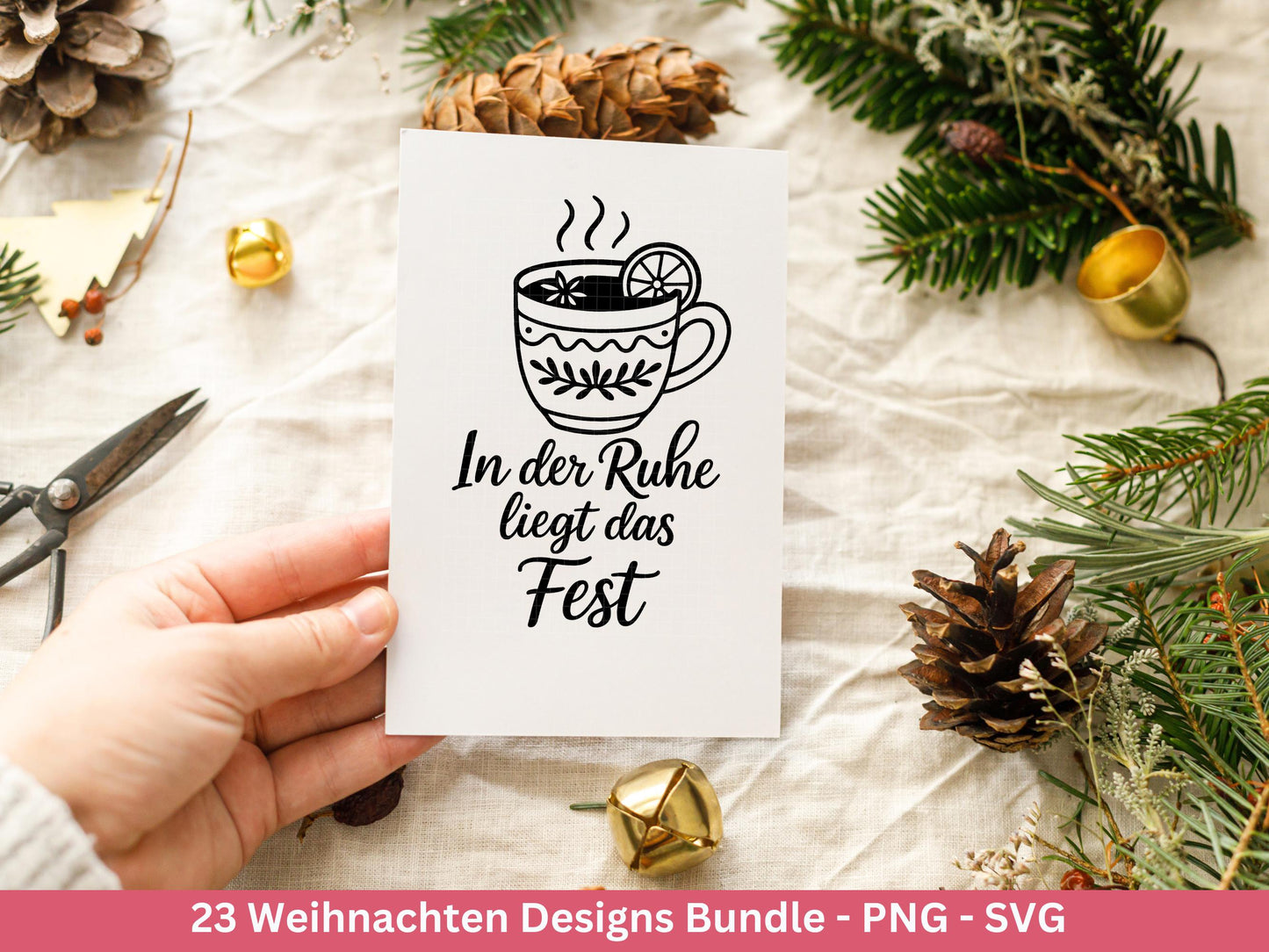 Plotterdatei Weihnachten SVG – Deutsche Schriftzüge & Sprüche – Winter Deko Datei – Laserdatei Weihnachten – Cricut Home SVG Datei Geschenk