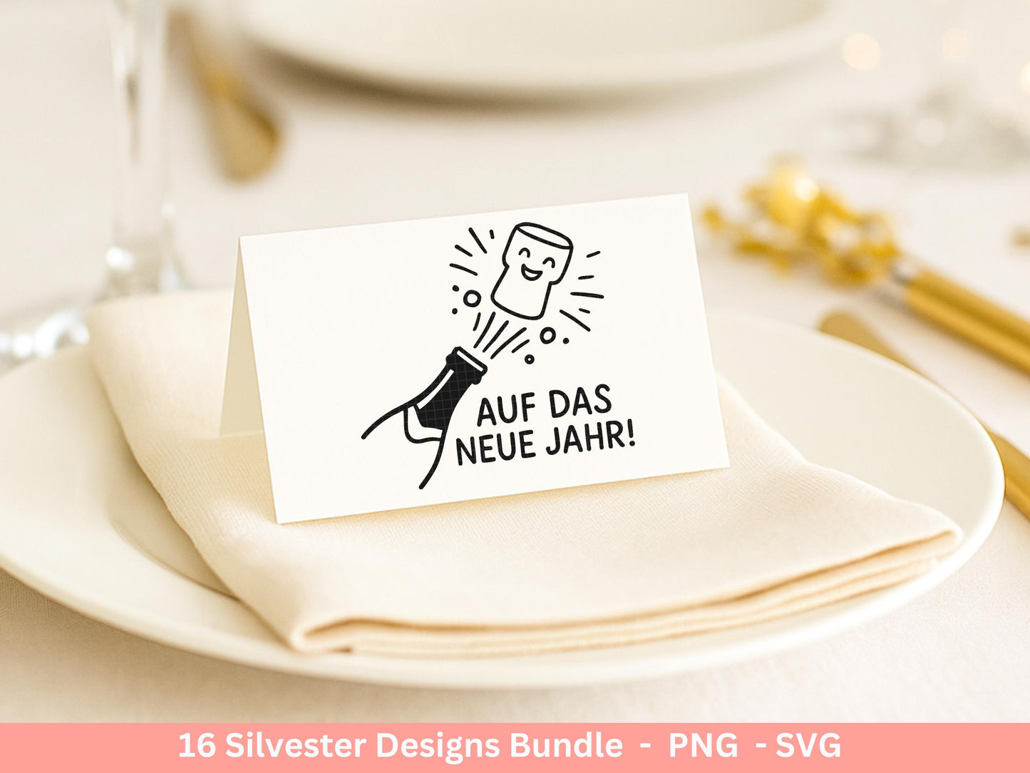 Silvester Plotterdatei - Deutsche Sprüche Svg - Weihnachten Svg - Frohes Neues Jahr 2026 - Silvester Laserdatei - Glücksschwein svg - Glück