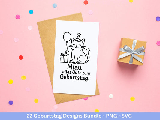 Plotterdatei Geburtstag - Geburtstagssprüche svg- Geburtstag svg- Cricut Svg Datei - Geburtstag Schriftzüge - Laserdatei Geschenkidee Png