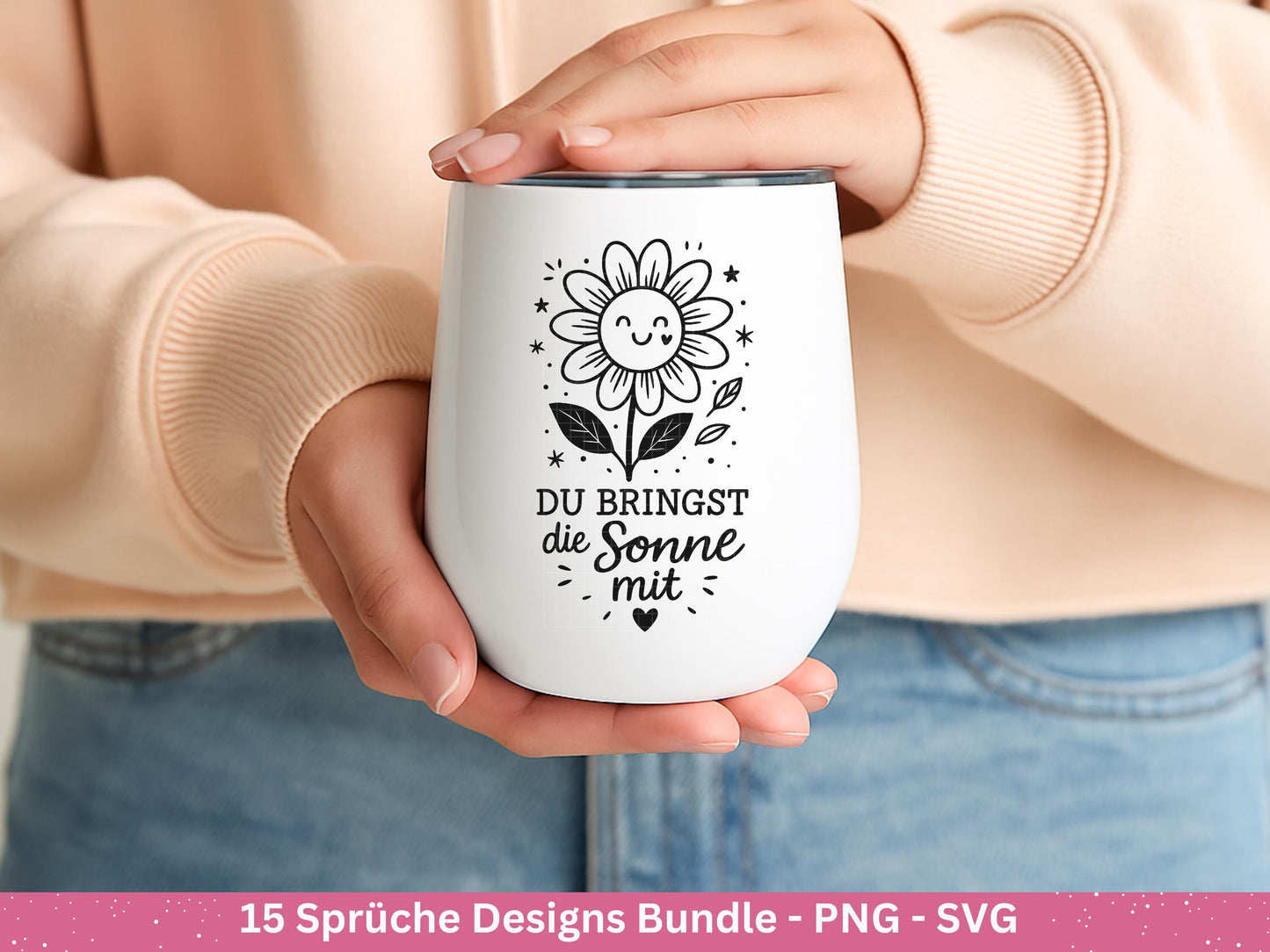 Deutsche Sprüche Plotterdatei - Positive Sprüche Svg - Laserdatei Sprüche - Inspirierende Zitate - Laserdatei Sprüche - Geschenk Freundin