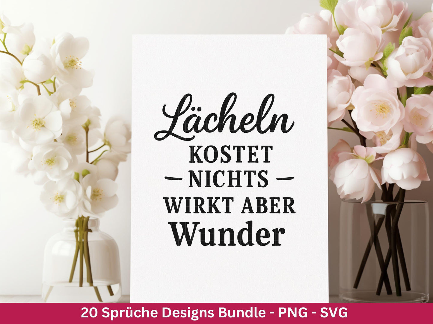 Deutsche Sprüche Plotterdatei - Positive Sprüche Svg - Laserdatei Sprüche - Inspirierende Zitate - Laserdatei Sprüche - Tassensprüche Svg