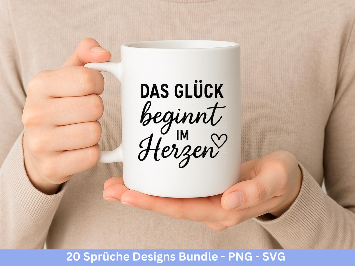 Deutsche Sprüche Plotterdatei - Positive Sprüche Svg - Lieblingsmensch Svg - Inspirierende Zitate - Positive Sprüche Svg - Cricut Svg Datei